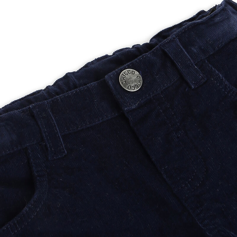 Boys Dark Blue Solid Long Trouser image number null